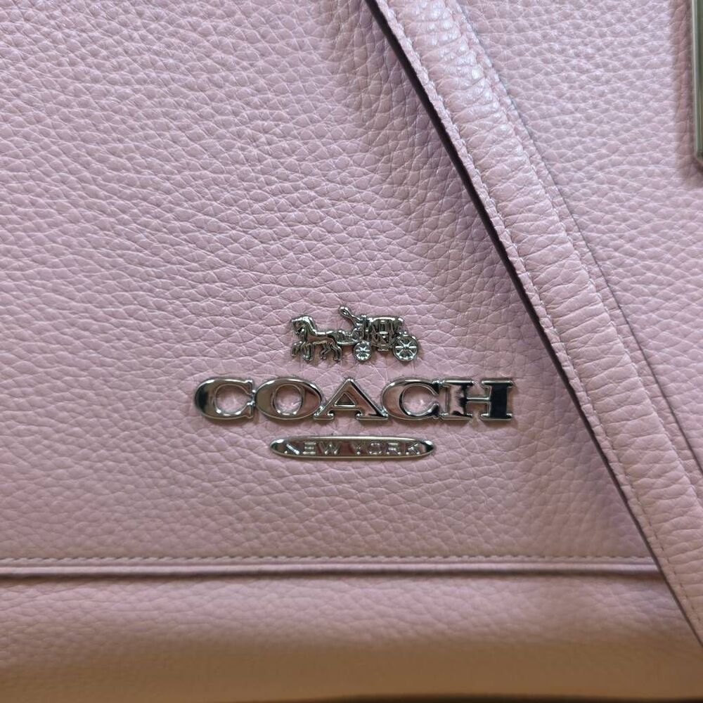 Coach Emma Pebbled Leather Satchel - Picture 3 of 16